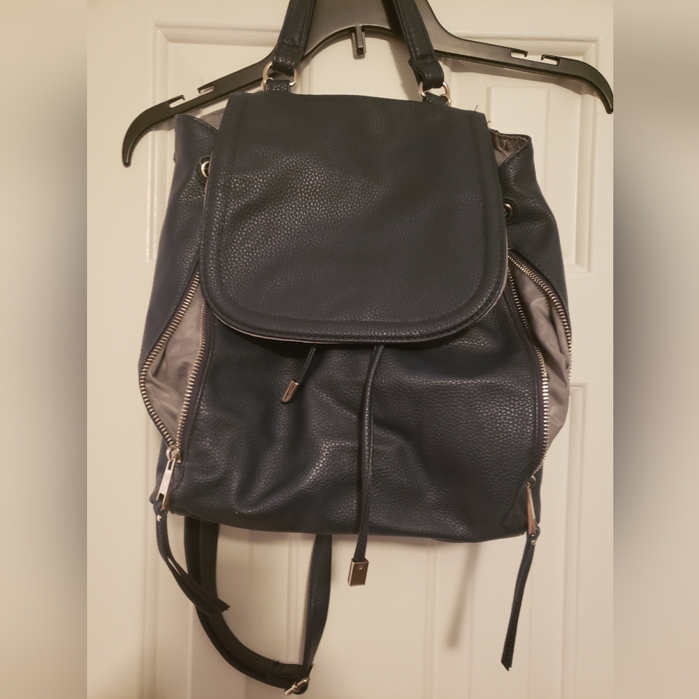 Time and Tru Backpack Purse - Navy